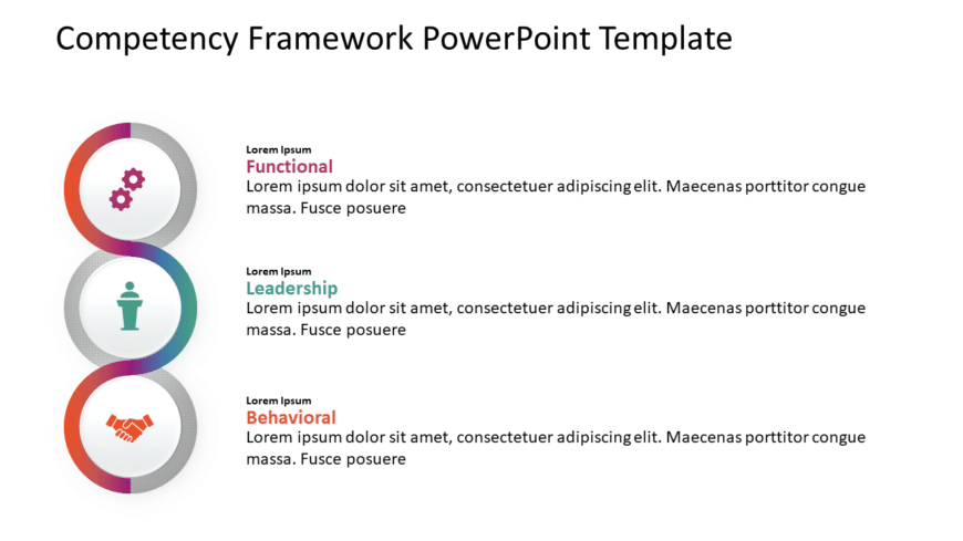 Competency Framework 4 PowerPoint Template