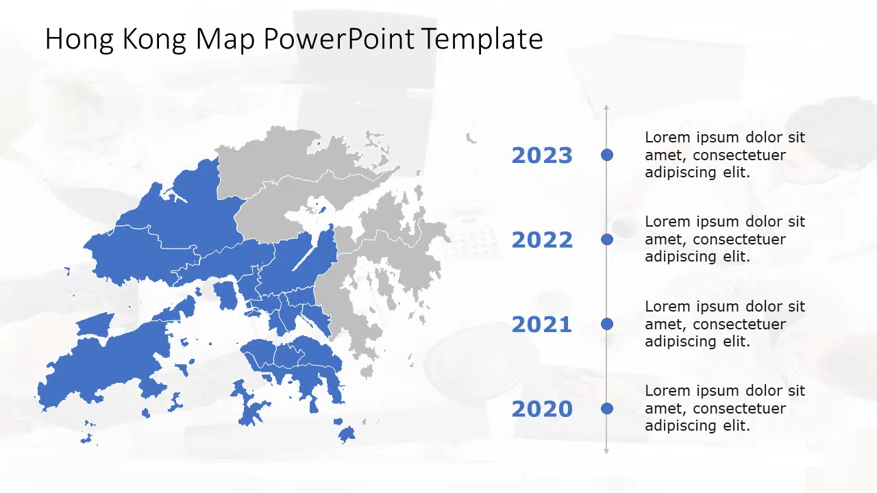 Hong Kong Map 7 PowerPoint Template & Google Slides Theme