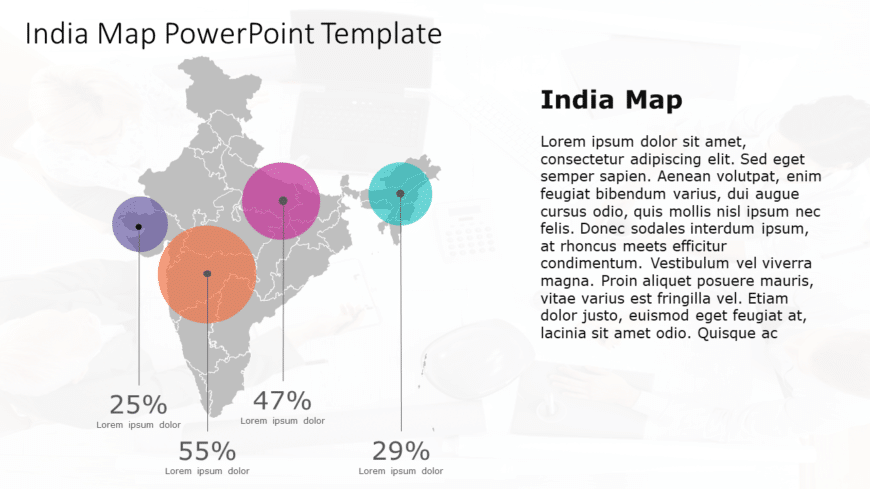 India Map 10 PowerPoint Template