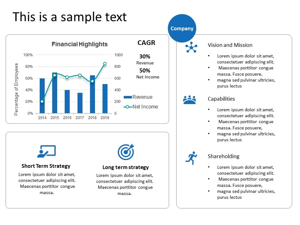 Executive Summary PowerPoint Slide Template