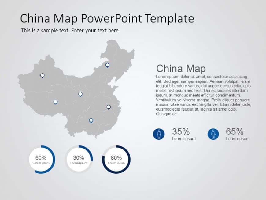 China map powerpoint template 6 | Map PowerPoint Templates | SlideUpLift