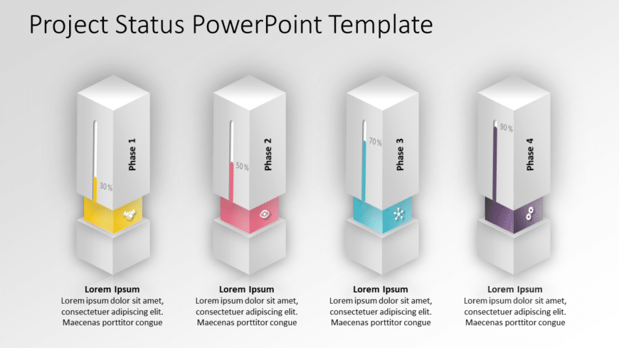 Project Status 2 PowerPoint Template