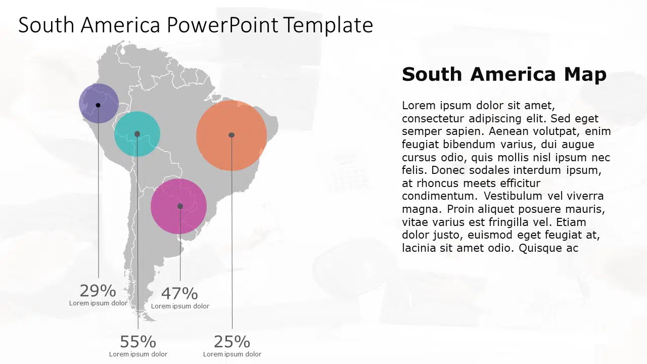 South America 3 PowerPoint Template & Google Slides Theme