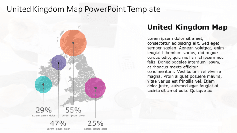 United Kingdom Map 10 PowerPoint Template & Google Slides Theme