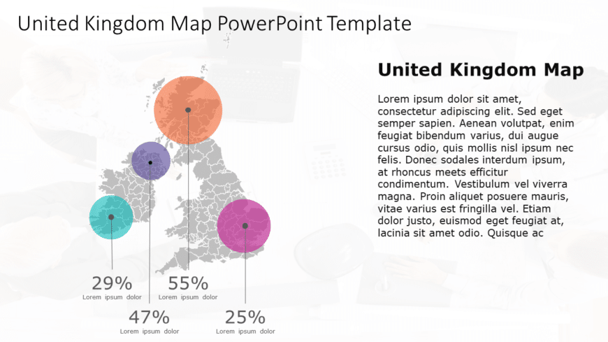 United Kingdom Map 10 PowerPoint Template