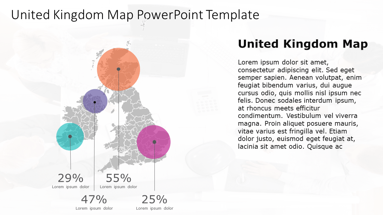 United Kingdom Map 10 PowerPoint Template & Google Slides Theme