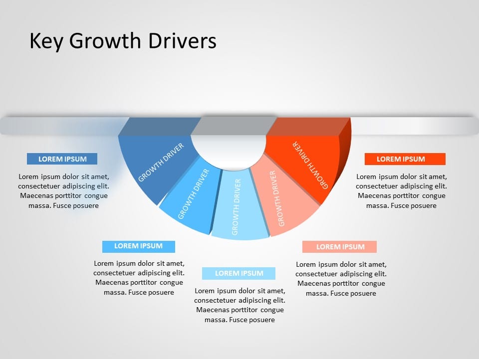 Business Growth Drivers 6 PowerPoint Template