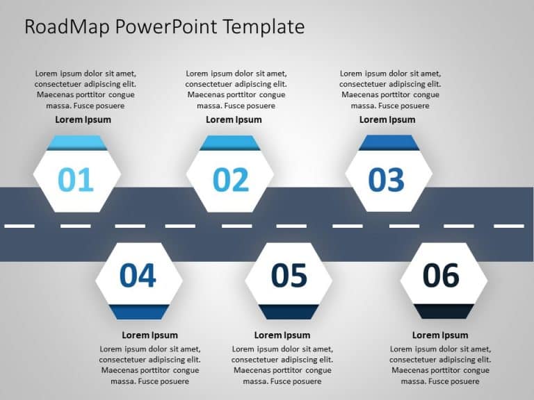 Business Roadmap 12 PowerPoint Template