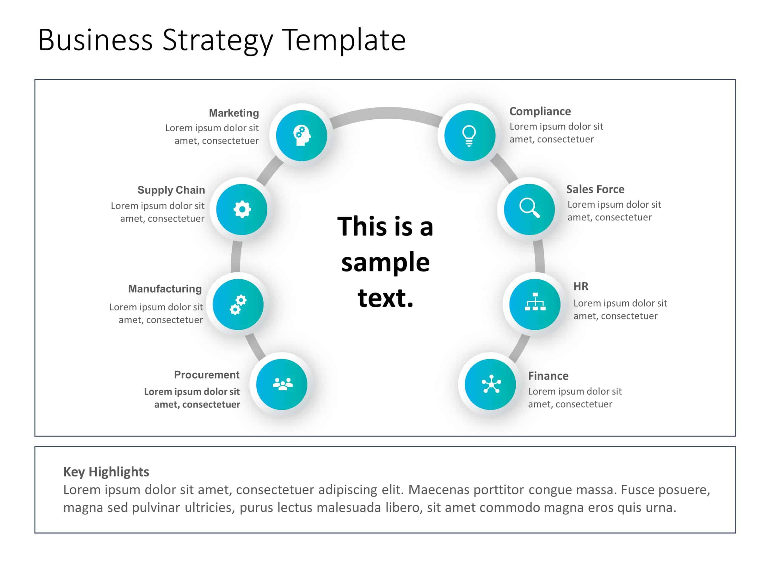 Business Strategy 8 PowerPoint Template & Google Slides Theme