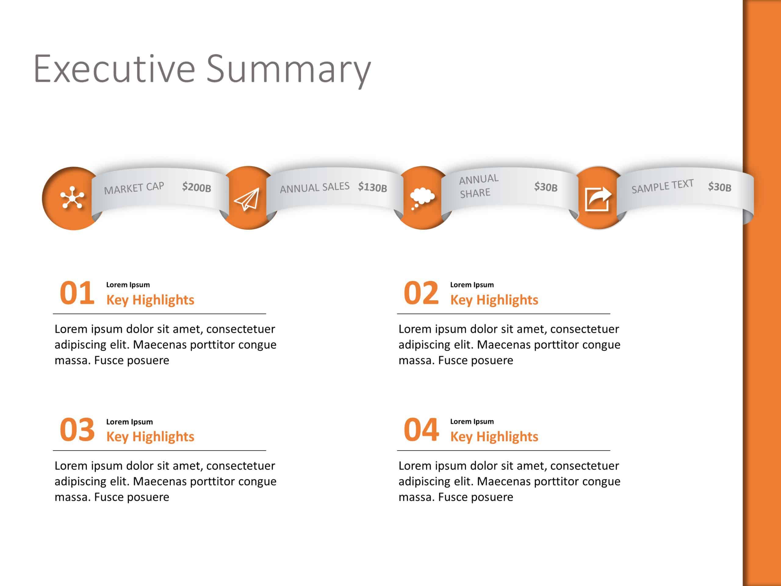 Executive Summary 23 PowerPoint Template & Google Slides Theme