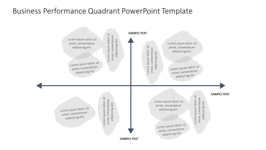 Business Performance Quadrant PowerPoint Template