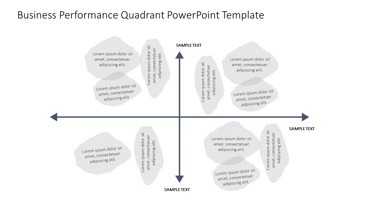 Business Performance Quadrant PowerPoint Template & Google Slides Theme