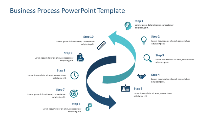 Business Process 5 PowerPoint Template