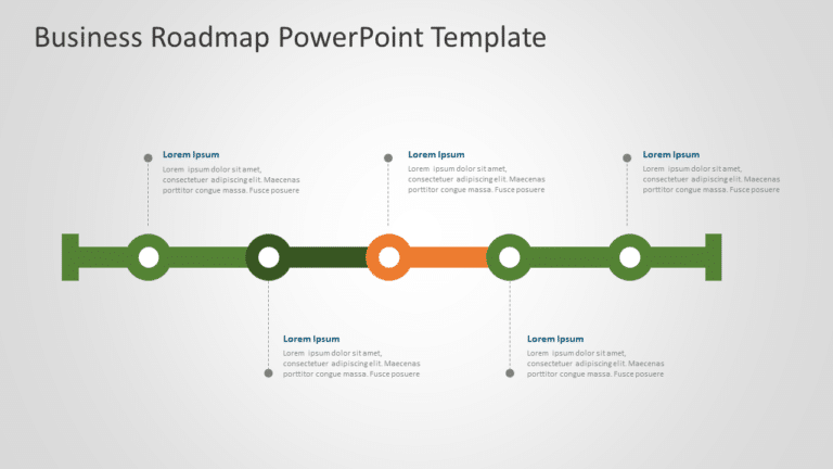 Business Roadmap 25 PowerPoint Template & Google Slides Theme