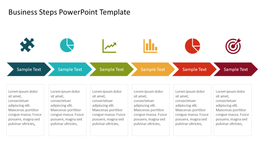 Business Steps 3 PowerPoint Template
