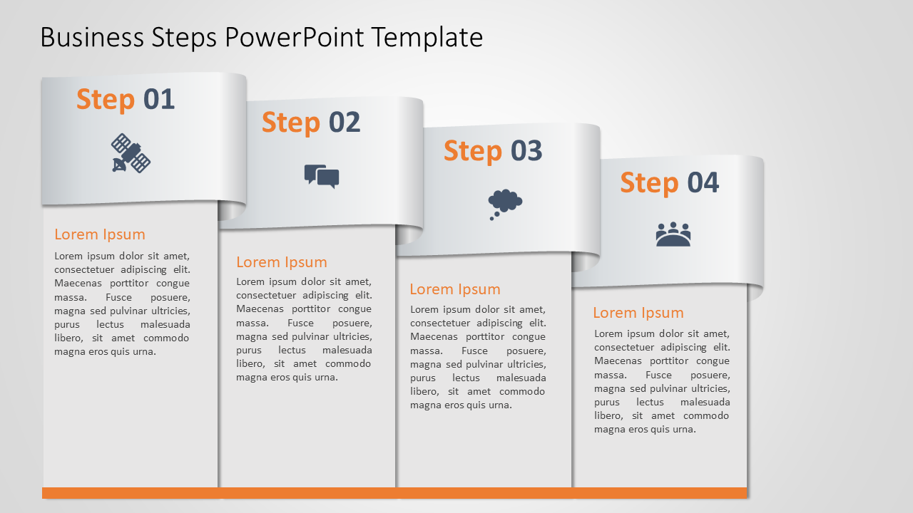 Business Steps PowerPoint 9 Template & Google Slides Theme