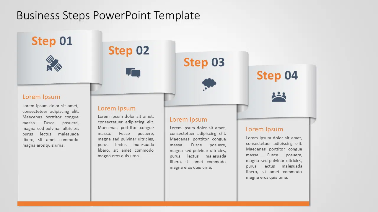 Business Steps PowerPoint 9 Template & Google Slides Theme