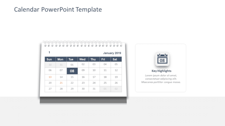 Calendar 8 PowerPoint Template