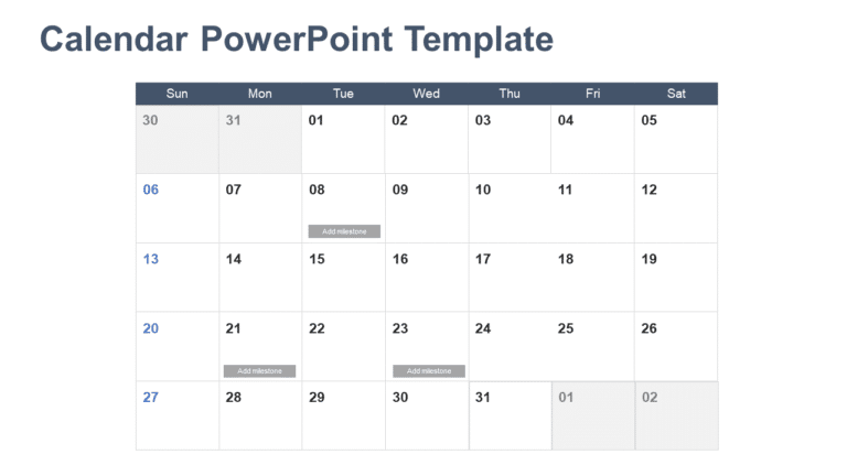 Calendar 9 PowerPoint Template & Google Slides Theme