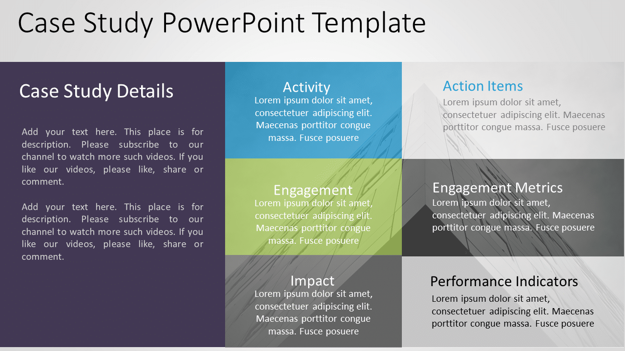 Case Study PowerPoint Templates and Slide Designs for Presentations