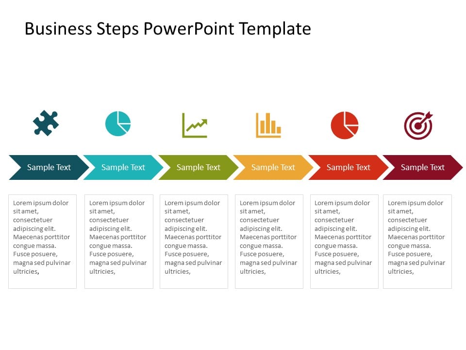 Business Steps 3 PowerPoint Template