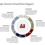 6 Steps Chevron Diagram PowerPoint Template & Google Slides Theme