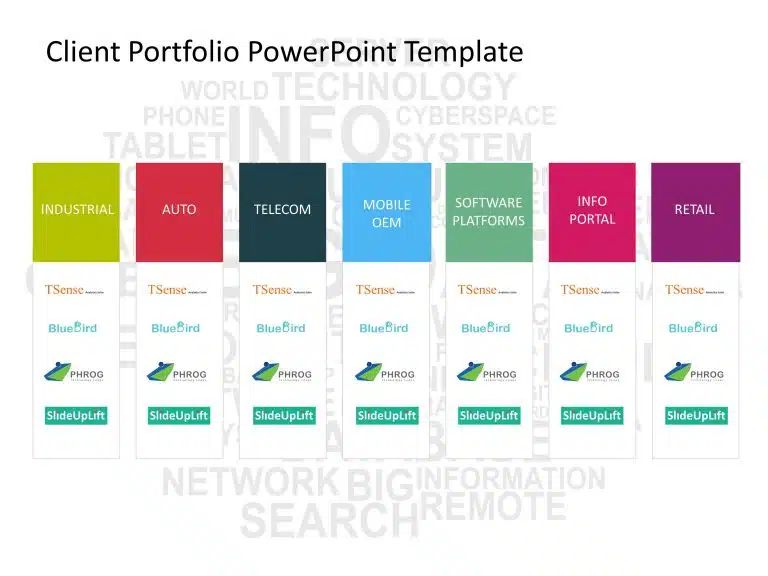 Client Portfolio PowerPoint Template 1 & Google Slides Theme