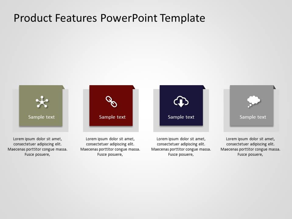 Product Features 10 PowerPoint Template