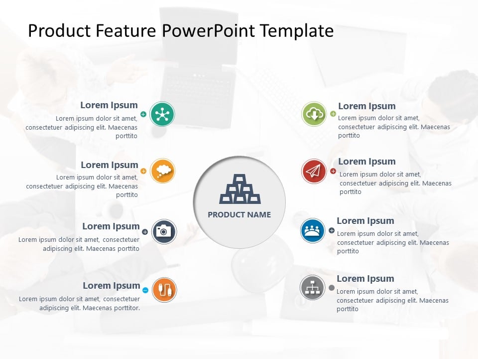 Product Features 12 PowerPoint Template & Google Slides Theme