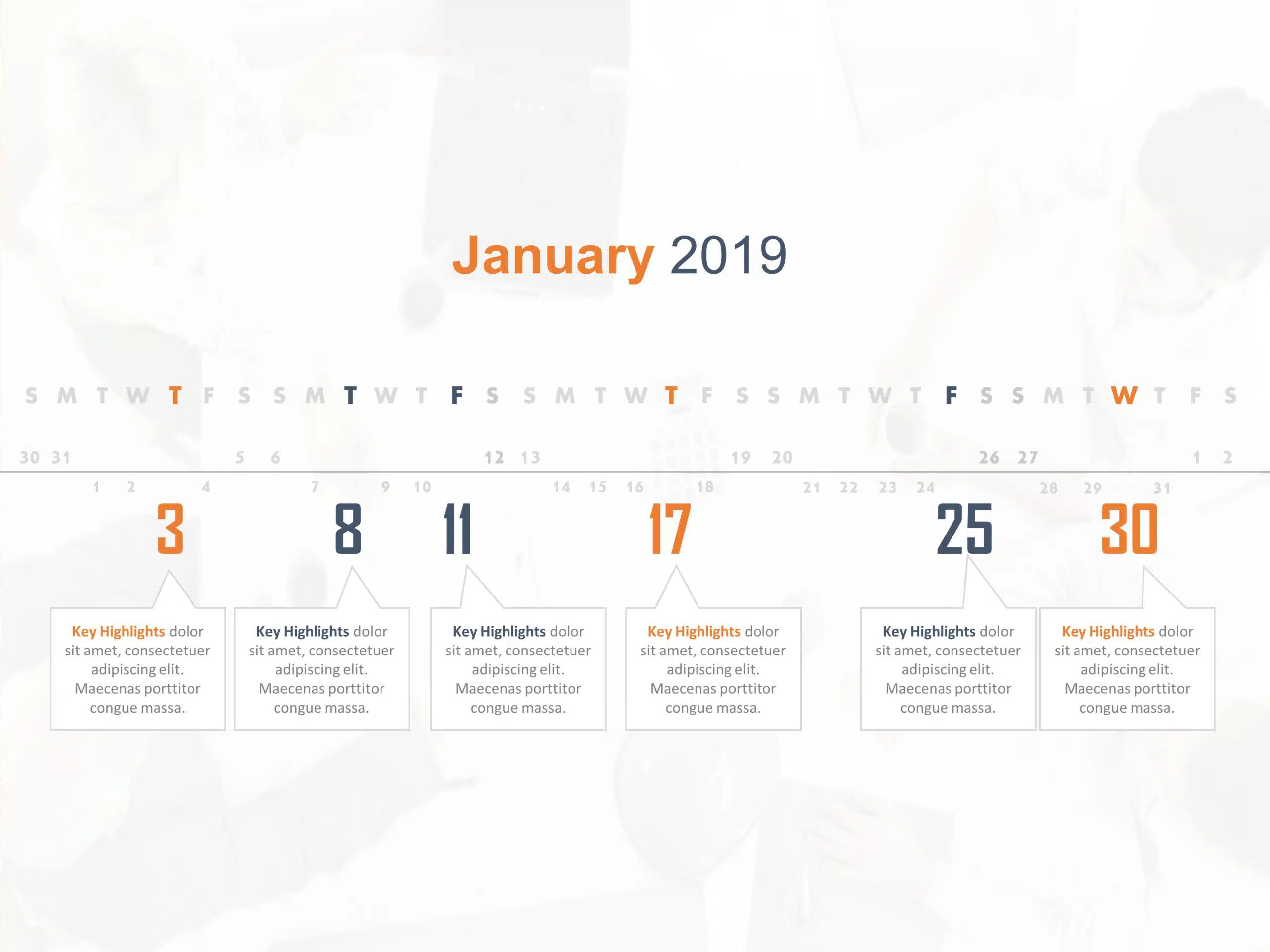 Calendar 6 PowerPoint Template & Google Slides Theme