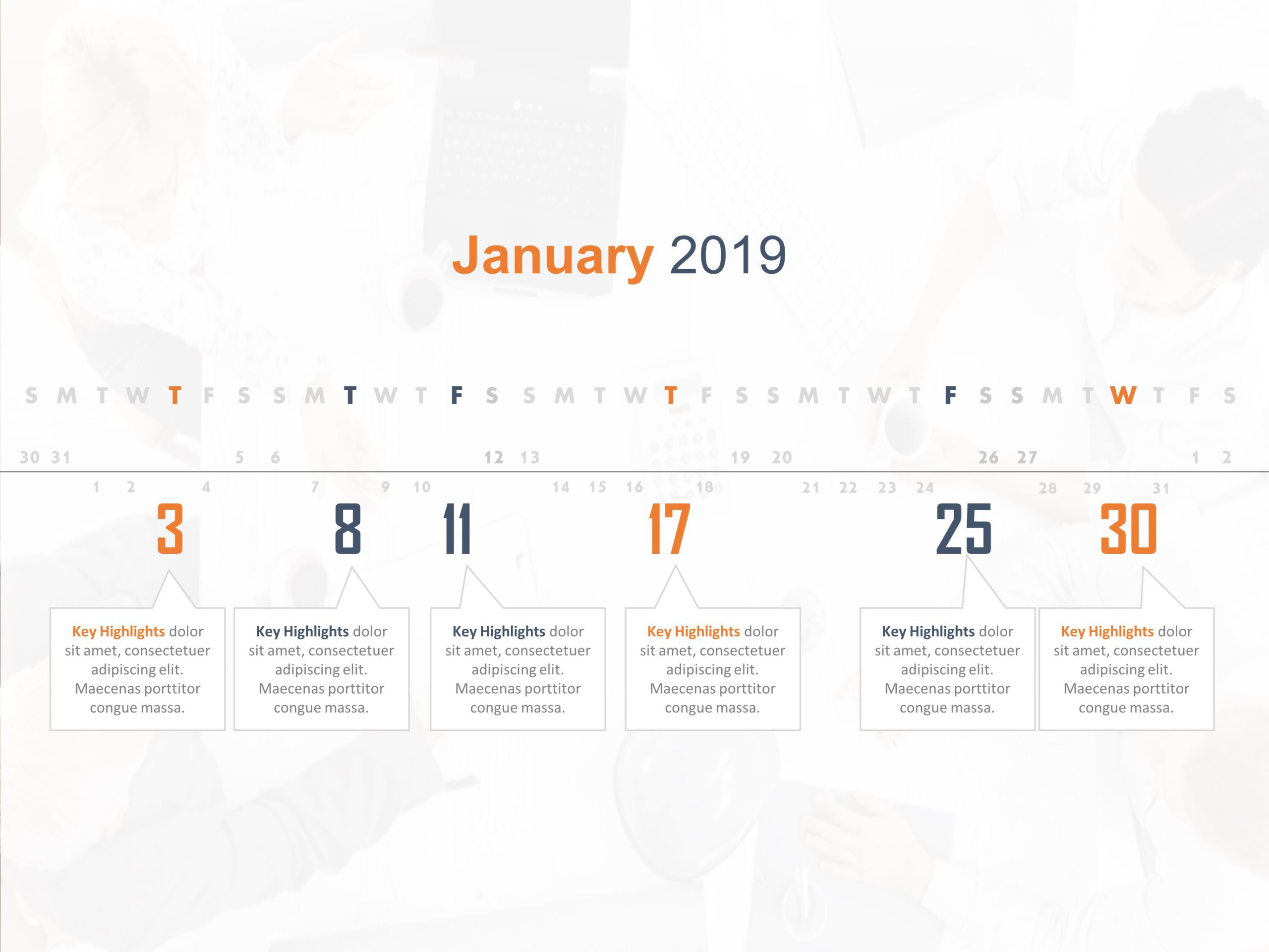 Calendar 6 PowerPoint Template