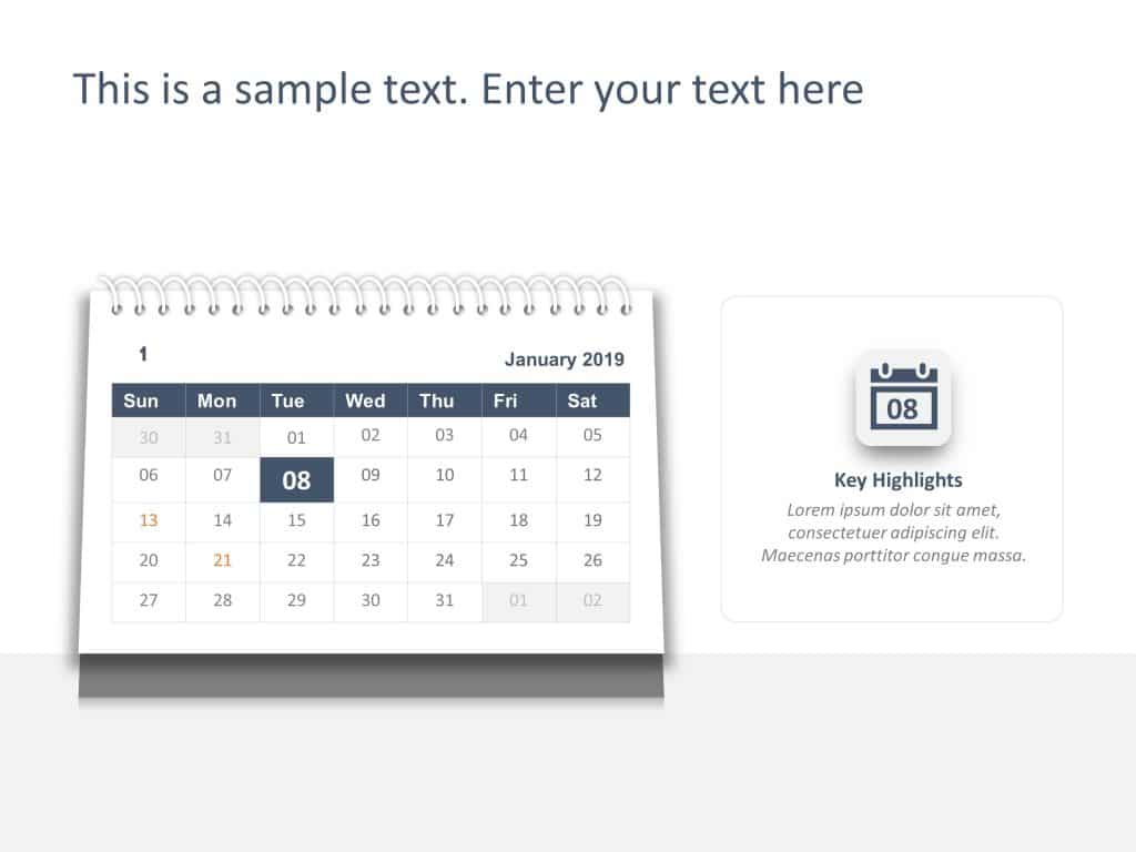 Calendar 8 PowerPoint Template