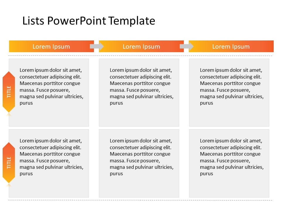 PowerPoint List 49 PowerPoint Template