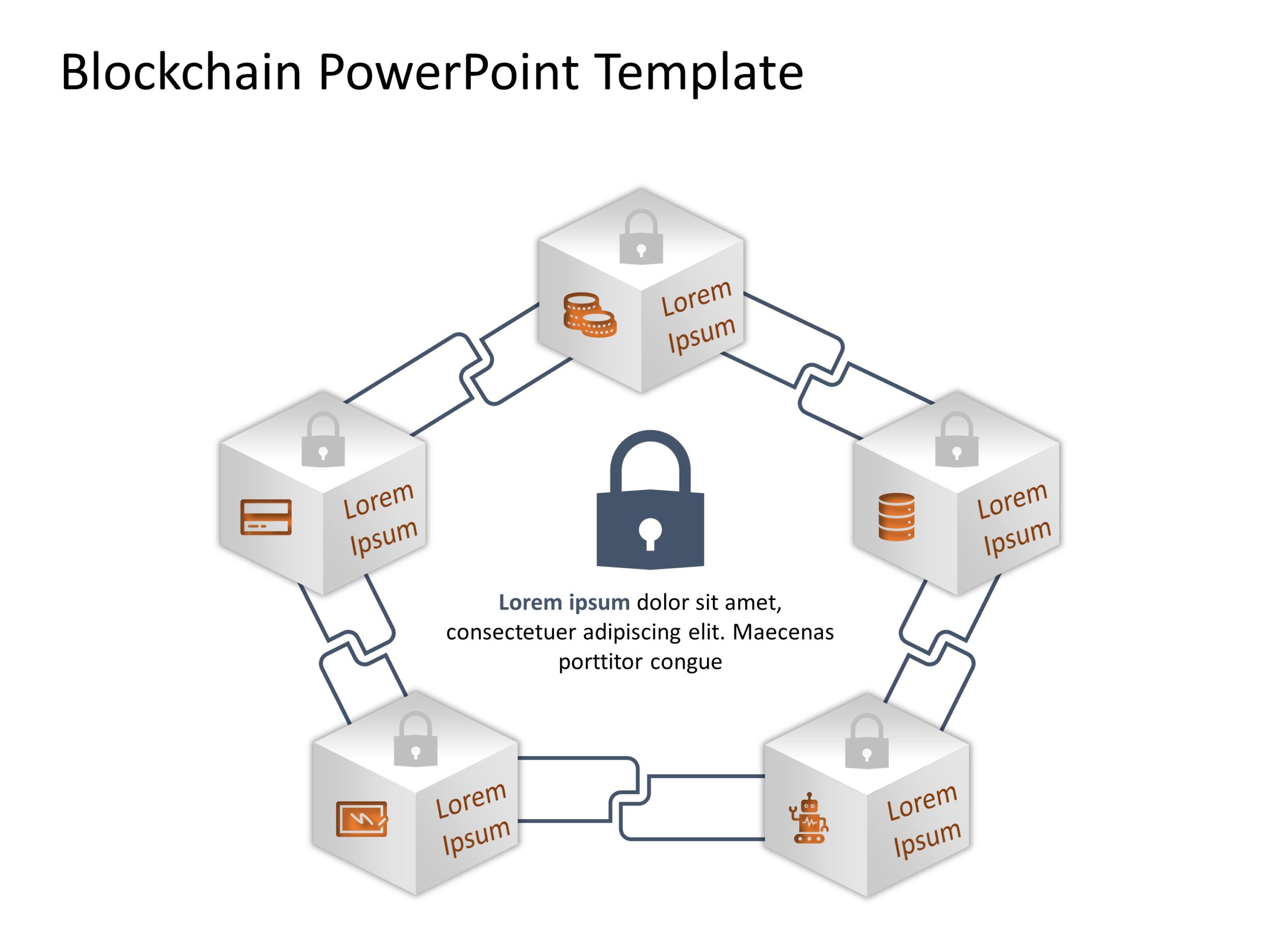 Blockchain 15 PowerPoint Template & Google Slides Theme
