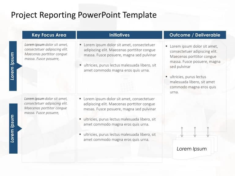 Project Reporting 2 PowerPoint Template & Google Slides Theme