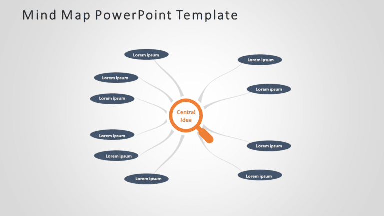 Mind Map 4 PowerPoint Template & Google Slides Theme