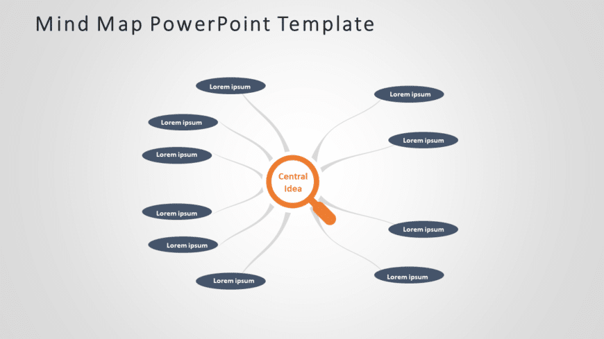 Mind Map 4 PowerPoint Template