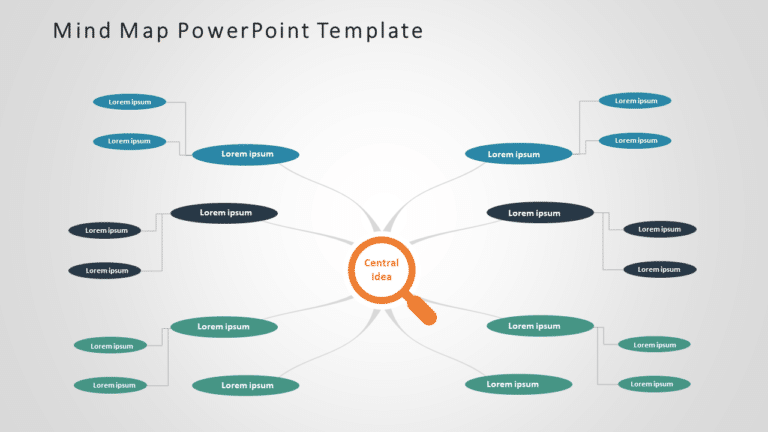 Mind Map 5 PowerPoint Template & Google Slides Theme