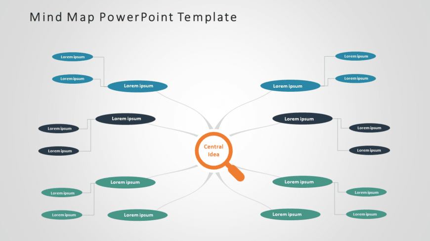 Mind Map 5 PowerPoint Template