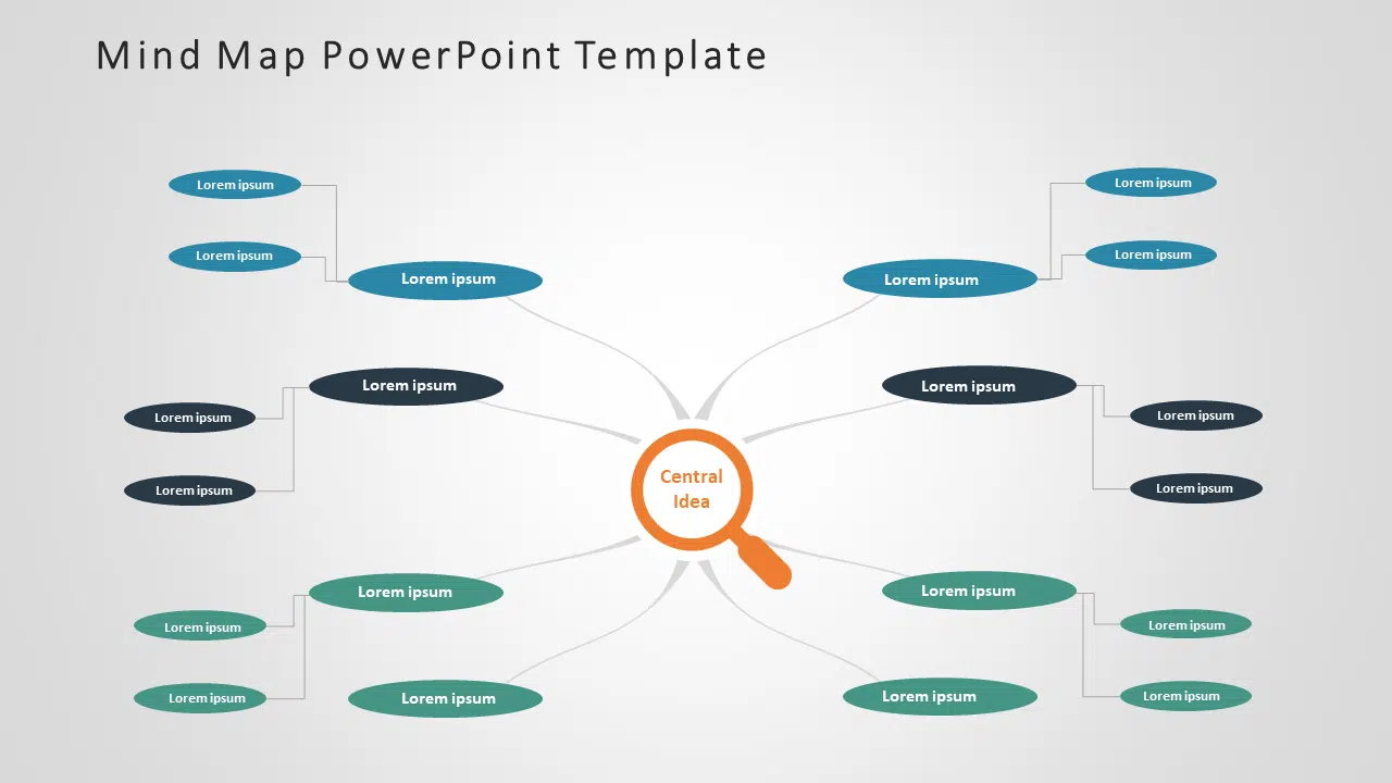 Mind Map 5 PowerPoint Template & Google Slides Theme