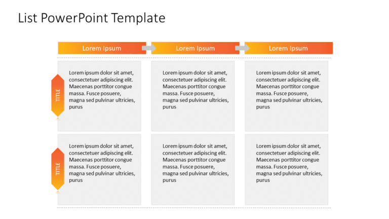 PowerPoint List 49 PowerPoint Template