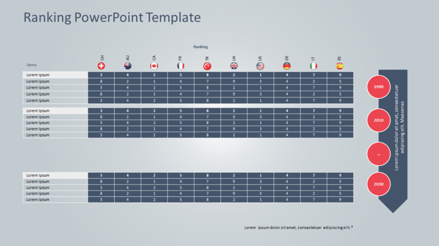 Ranking PowerPoint Template