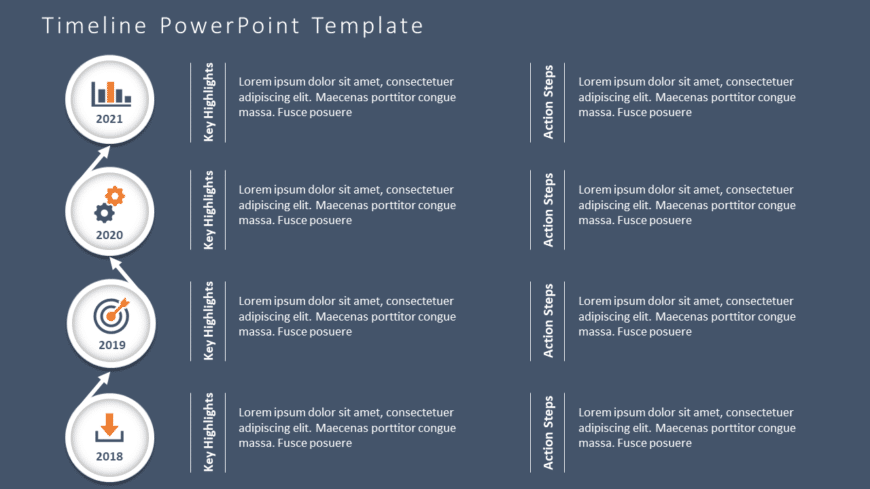 Timeline 50 PowerPoint Template