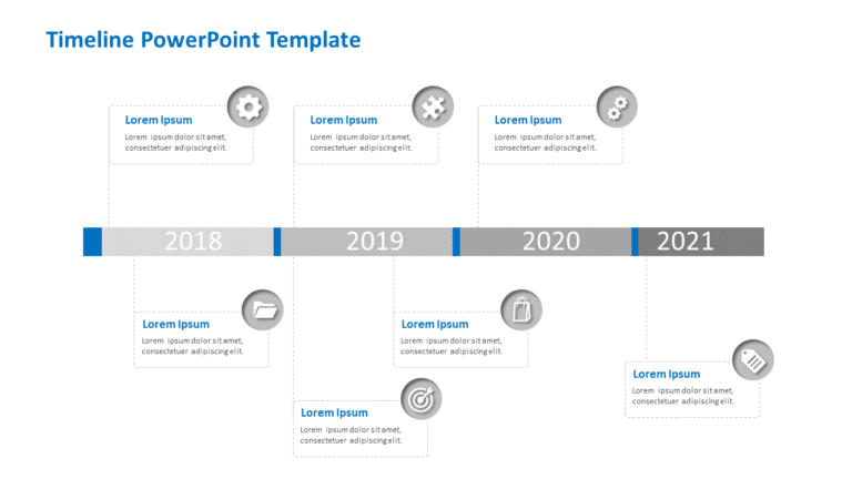 Timeline 55 PowerPoint Template & Google Slides Theme