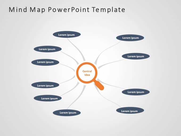 Mind Map 4 PowerPoint Template