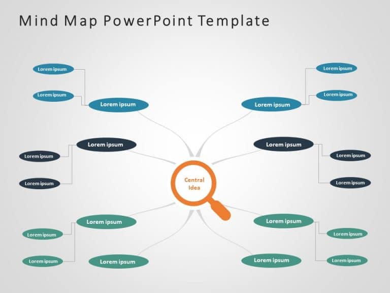 Mind Map 5 PowerPoint Template