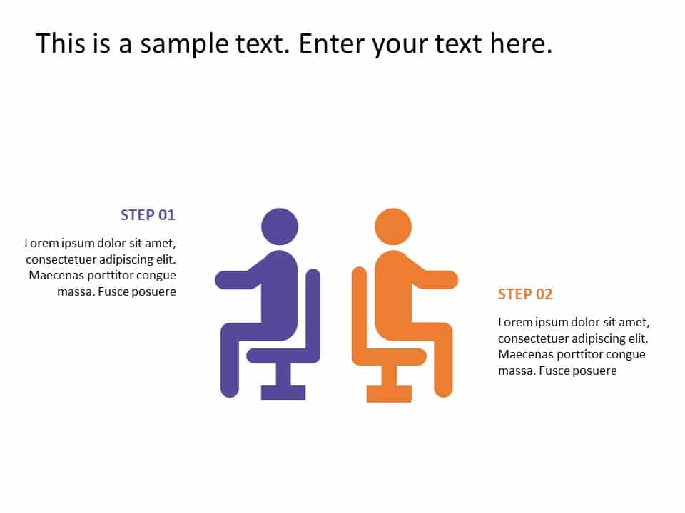 2 Steps Business 2 PowerPoint Template