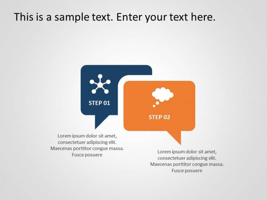 2 Steps Callout PowerPoint Template