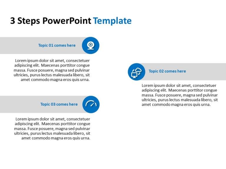 3 Steps PowerPoint Template & Google Slides Theme