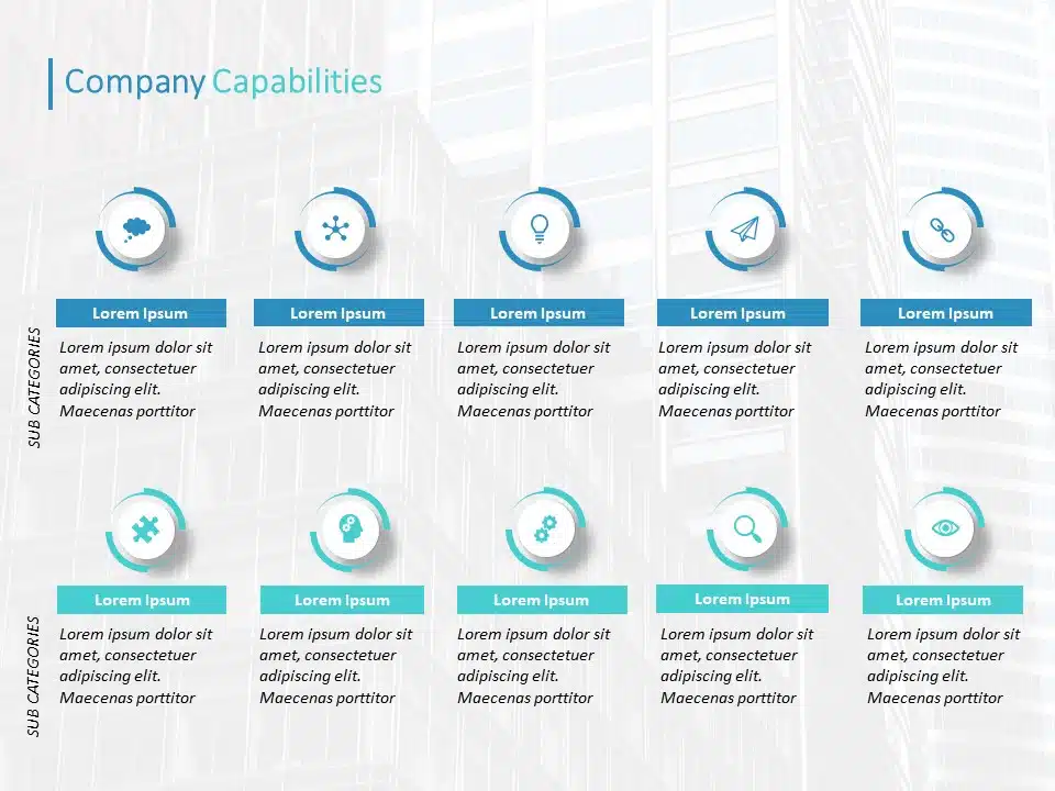 Company Capabilities 9 PowerPoint Template & Google Slides Theme